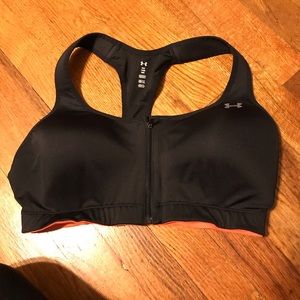 Zip Up under armour sports bra